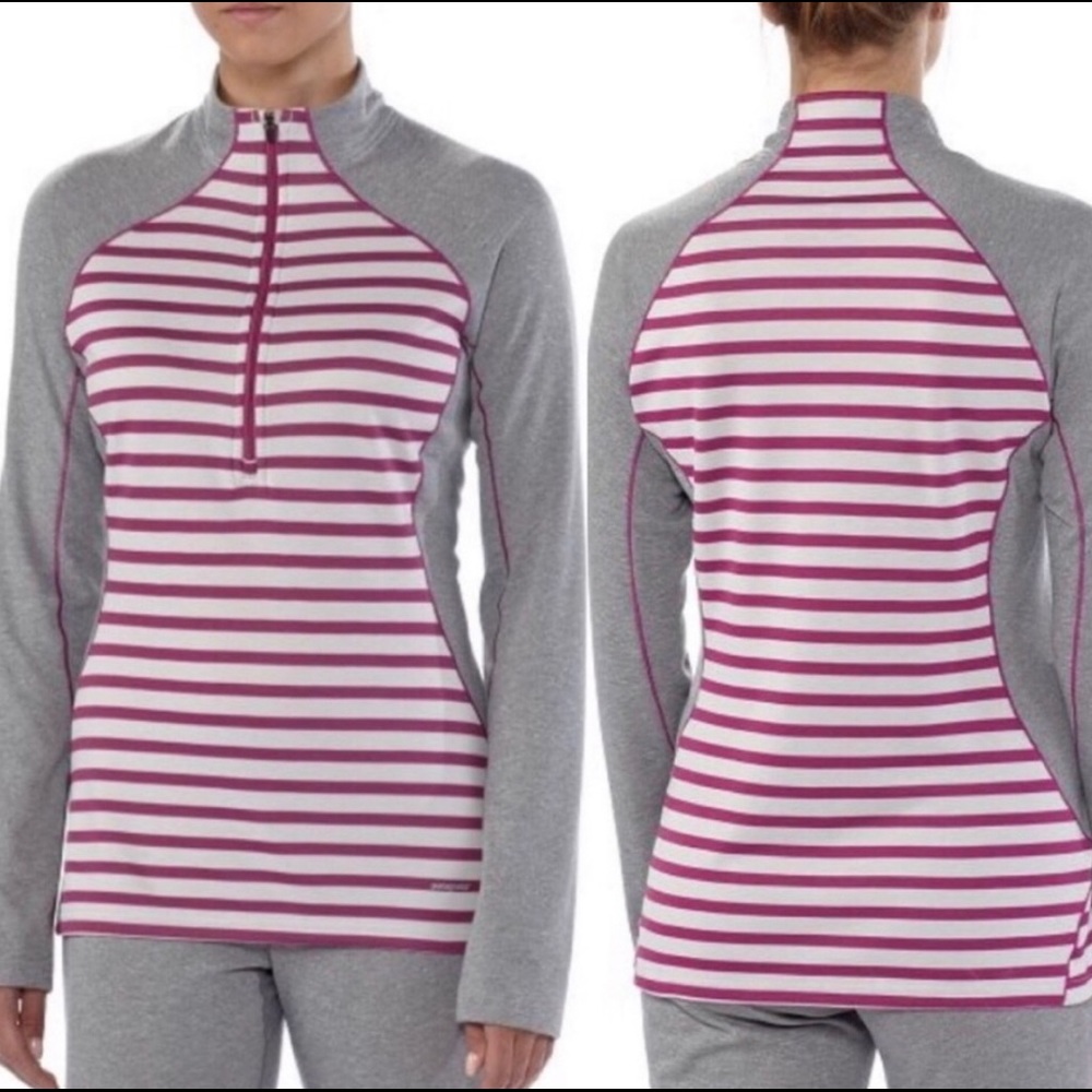 Patagonia capilene pink/grey mid-weight